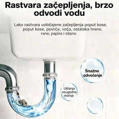 🛁💦【Kupite 1, dobijte 1 gratis】🌟Sredstvo za čišćenje sudopera i odvoda: pjena visoke gustoće od raspadajućih ekstrakata i enzima.
