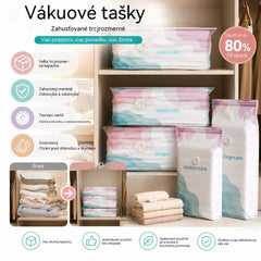 🧳 5 položiek len za 25 € 💨 Veľké stlačiteľné vákuové úložné vrecká: Nie je potrebné žiadne vzduchové čerpadlo, nepriepustné, ideálne na úsporu miesta v kufri a doma ✈️