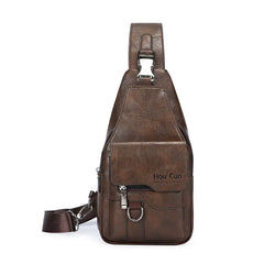 🎒 Nepremokavá taška cez rameno z pravej kože v retro štýle: nevyhnutná vec na každodenné dochádzanie.