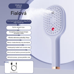 💖💨Češalj s funkcijom prskanja jednim gumbom koji učinkovito sprječava zapetljavanje kose.