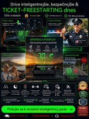 🔥 Švajčiarsky GPS HUD projektor – presný rýchlomer s veľkými číslami pre bezpečnú jazdu