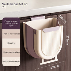 🗑️🚪Viseća sklopiva kanta za smeće za kuhinju, viseća kanta za smeće za vrata kućnog ormarića