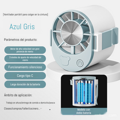 🔥【Kupite 1, dobijte 1 gratis】🌀 Mini ventilator velike brzine s kopčom za struk.