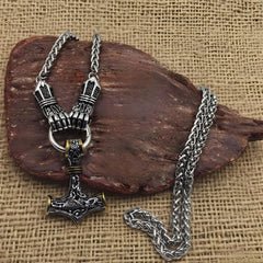 ⚡ 50 % ZĽAVA 🔥 Vikingský náhrdelník s Thorovým kladivom
