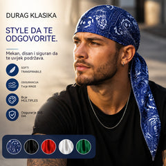 🏝【Povoljan paket – 5 komada】Elegantni šešir/marama za glavu u retro stilu izrađen od prozračne svile