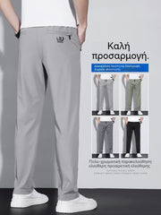 【40-115kg】🔥【50% έκπτωση】Νέα παντελόνια Ice Silk Stretch για την άνοιξη και το καλοκαίρι