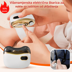 ✂️💅 Višenamjenska električna turpija za nokte, električne škarice za nokte s funkcijom protiv uštipnuća
