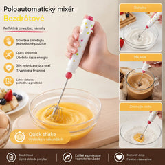 24 €【Dvojdielna sada】🥚 Poloautomatický odnímateľný šľahač vajec vyrobený z nehrdzavejúcej ocele 304 ✨