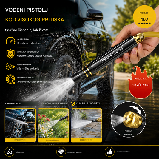 💧🚗🔥Kupite 1, dobijte 1 gratis🔥Nova mlaznica za autopraonicu visokog tlaka, univerzalna za zalijevanje cvijeća, pranje automobila i čišćenje poda