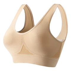 😍【2 kusy za 25€】Bezšvová podprsenka pre plné veľkosti ❤️ Priedušná, chladivá a pohodlná 【40–120 kg】