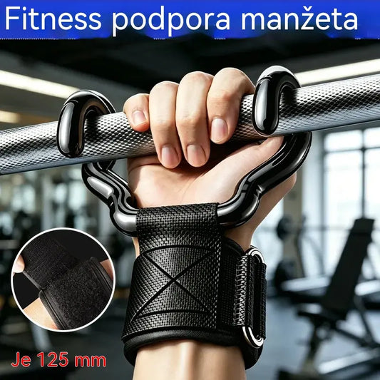 🔥Fitness háky 2 ks – 250 kg nosnosť, protišmyk, pohodlné zápästie. Ideálne na príťahy a mŕtve ťahy.