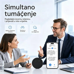 Uređaj za prevođenje jezika s umjetnom inteligencijom – dvosmjerni glasovni prevoditelj u stvarnom vremenu koji podržava više jezika.