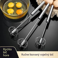 🔥【Balenie 2 kusov】 Poloautomatické šľahače vajec z nehrdzavejúcej ocele