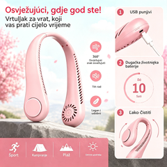 💨 Ventilator za klima uređaj - Iznimno tih, prijenosan i rotirajući za 360° - Idealan za ljeto 🌞