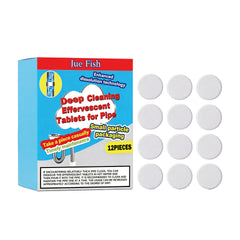 🥳3 krabice za 23 eur💞 Výkonné čistiace šumivé tablety na potrubie, rýchlo rozpúšťajúce upchatie mastnotou z vlasov, dezodoračný antibakteriálny čistič potrubia na umývadlo a odtok toalety