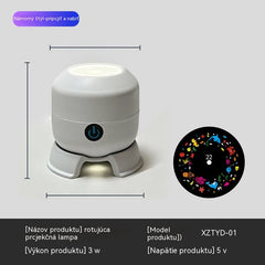 Dynamický rotujúci LED projektor