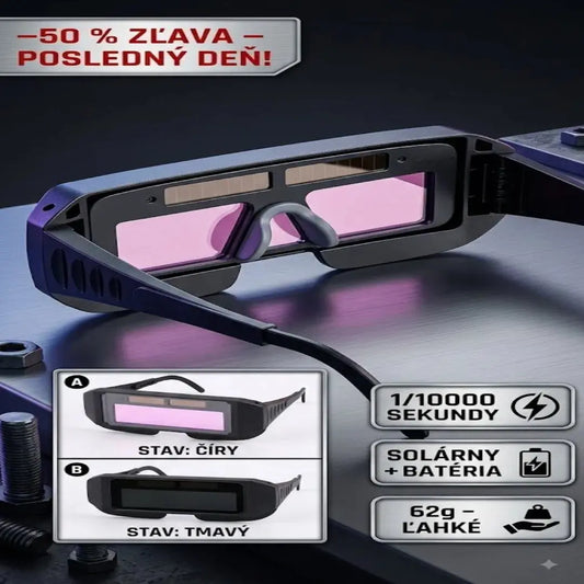 ⚡ Novinka 2026! Automatické zváračské okuliare – 50 % zľava, posledný deň