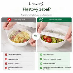 ⏳ 50 % ZĽAVA 🔥【300 kusov】23 € 🎉 Čím viac kúpite, tým viac ušetríte! 🎁 Elastické jednorazové kryty na jedlo – vhodné na misy aj taniere