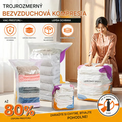 ⏳ Časovo obmedzená špeciálna ponuka 🔥【Balenie 4 ks】Vákuové kompresné vrecká (pumpa nie je súčasťou balenia), prachotesné úložné vrecká