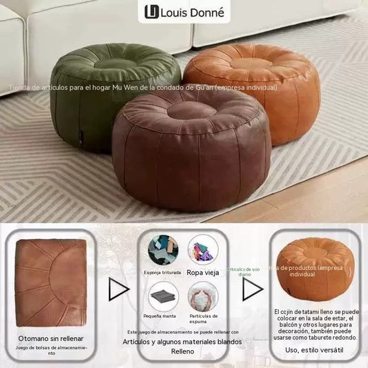 🛋️Používaný úložný taburet – Vodoodolný syntetický materiál; šetrí miesto a ľahko sa prenáša. Zľava 50 %! ✨