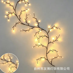 ✨ Ohybné LED svetlá v tvare popínavých rastlín a kvetov: vyzdobte si domov a vytvorte čarovnú, hrejivú atmosféru 🦋💡