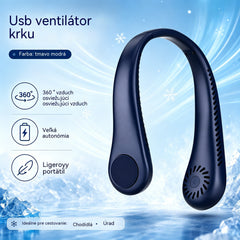 🔥🔥 🔥 Krčný ventilátor klimatizácie – Extrémne tichý, prenosný a otočný o 360° – Ideálny na leto