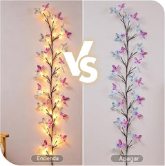✨ Fleksibilna LED svjetla u obliku penjačice s leptirima – stvorite čarobnu i toplu atmosferu u svom domu 🦋💡