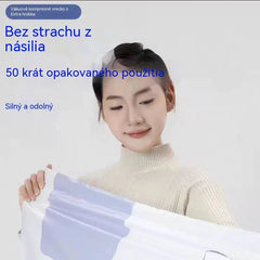 【5-dielna sada】 Veľkokapacitné stlačiteľné vákuové úložné vrecká: Nepotrebujú pumpičku, sú nepriepustné, ideálne na úsporu miesta v kufri a doma