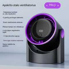 🧊🍃Naujas bemenčių turbininių stalinių ventiliatorių komplektas (galima montuoti prie sienos)