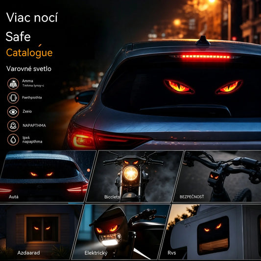 🚗👀 Pekelné LED oko – solárne výstražné svetlo do auta. Bez káblov, s 4 režimami a automatickou detekciou. Tvoj štýl, tvoja bezpečnosť. Kúp 1, získaj 1 zadarmo! ✨
