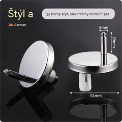 🚽【2 páry, celkom 4 kusy】 Univerzálne kúpeľňové doplnky ----💦✨skrutkové svorky na upevnenie toaletného sedadla.