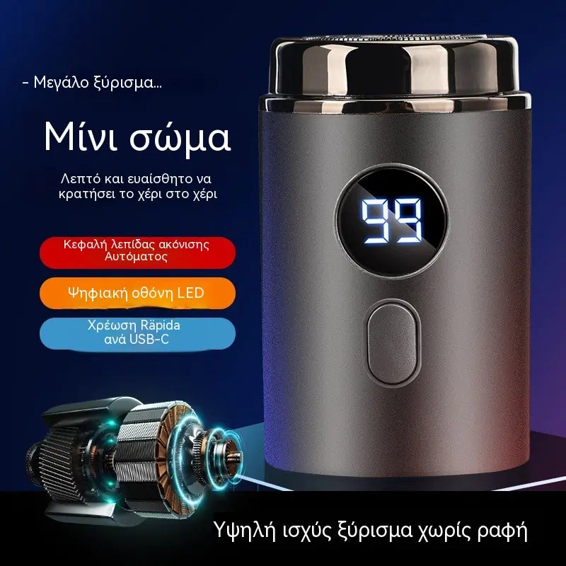 🔥Vrhunska ponuda: 50% POPUSTA🔥Moćan mini električni brijač za muškarce s digitalnim zaslonom
