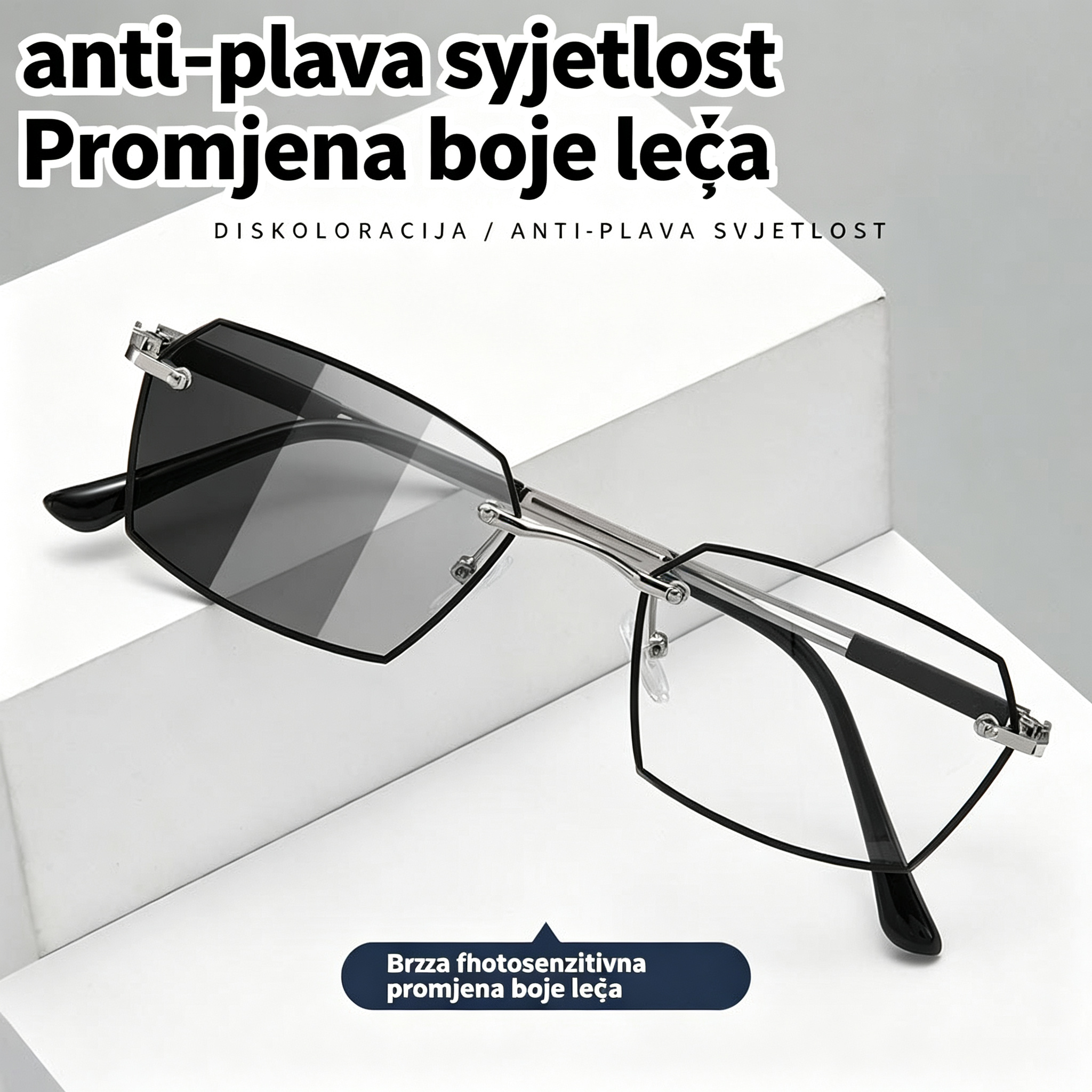 ✨🕶Nove fotokromatske pametne naočale s filterom plavog svjetla, unisex