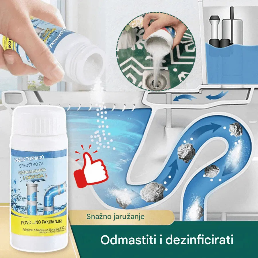 🛁💦【Kupite 1, dobijte 1 gratis】🌟Sredstvo za čišćenje sudopera i odvoda: pjena visoke gustoće od raspadajućih ekstrakata i enzima.