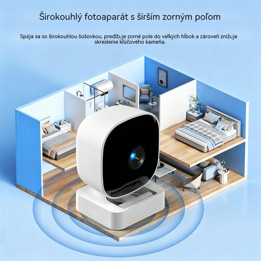 🔥Kamera s vysokým rozlíšením a inteligentným monitorovacím systémom pre domácnosť s funkciou diaľkového bezdrôtového Wi-Fi pripojenia, infračerveného nočného videnia a obojsmerného zvuku.