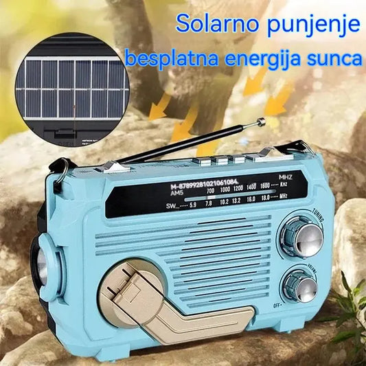 🏕️Prijenosna višenamjenska AM radio svjetiljka