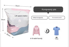 👕📦【5 kusov 24€】Kompresné vrecká na uloženie oblečenia, nevyžadujú vákuum, zosilnená konštrukcia.