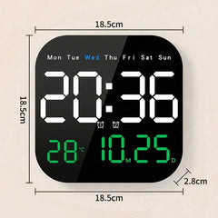 🛏️ Digitalni sat za dom i ured - nježno buđenje, recite zbogom dosadnim budilicama! Podesiva svjetlina, tihi rad noću. Također prikazuje temperaturu. Pouzdan pratitelj za vaš svakodnevni život. 🌙