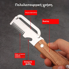 ✅ Αγοράστε 1 και πάρτε 1 δωρεάν (2 τεμάχια συνολικά) 🧅🔪 Πολυλειτουργικός αποφλοιωτής 3 σε 1: Καθαρισμός, Κόψιμο, Άνοιγμα Μπουκαλιού! 🔥
