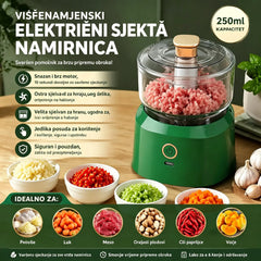 🔥 🥩⚡ Električni rezač mesa velikog kapaciteta: Snažan, brz i jednostavan za korištenje | Idealan za kućne kuhinje i domaće obroke 🍔🌮