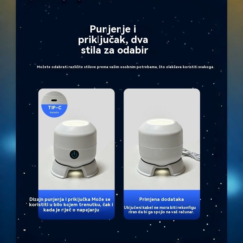 【50% POPUSTA danas】Dinamički rotirajući LED projektor