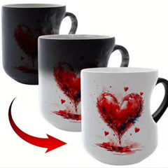 📢📢50% popusta!!! ⏰ Valentinovo keramička šalica u obliku srca koja mijenja boju💝✨
