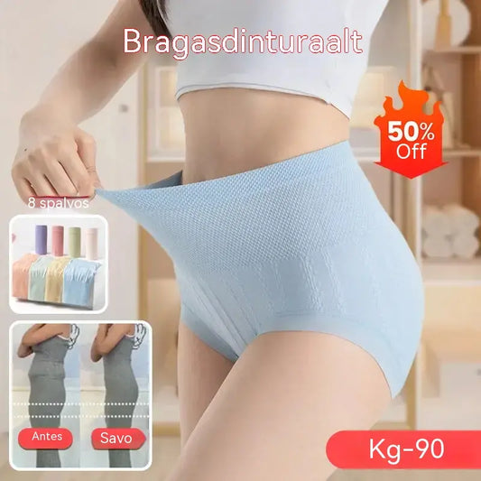 🔥🩲【8 vnt.】Paskutinė diena - 50% nuolaida - Antibakterinės kelnaitės aukštu juosmeniu pilvo kontrolei
