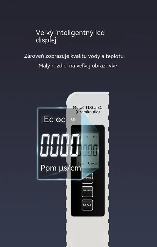 2 kusy 20 €💧Kúpte 1, získajte 1 zadarmo🔍 Digitálny vodomer TDS 3 v 1 – Skontrolujte kvalitu vody za pár sekúnd ✨