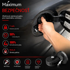 🚗🔒Odolný, uzamykateľný (kľúčom) uzáver palivovej nádrže