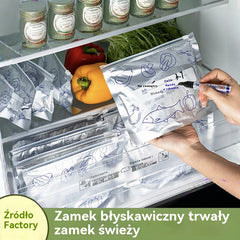 🔥🔥Łącznie 30 antybakteryjnych woreczków z folii aluminiowej, niezwykle łatwych w użyciu, pozwalających zachować świeżość.