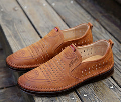 【39-44】Ręcznie robione męskie skórzane buty 2026 | Styl casualowy do noszenia na zewnątrz