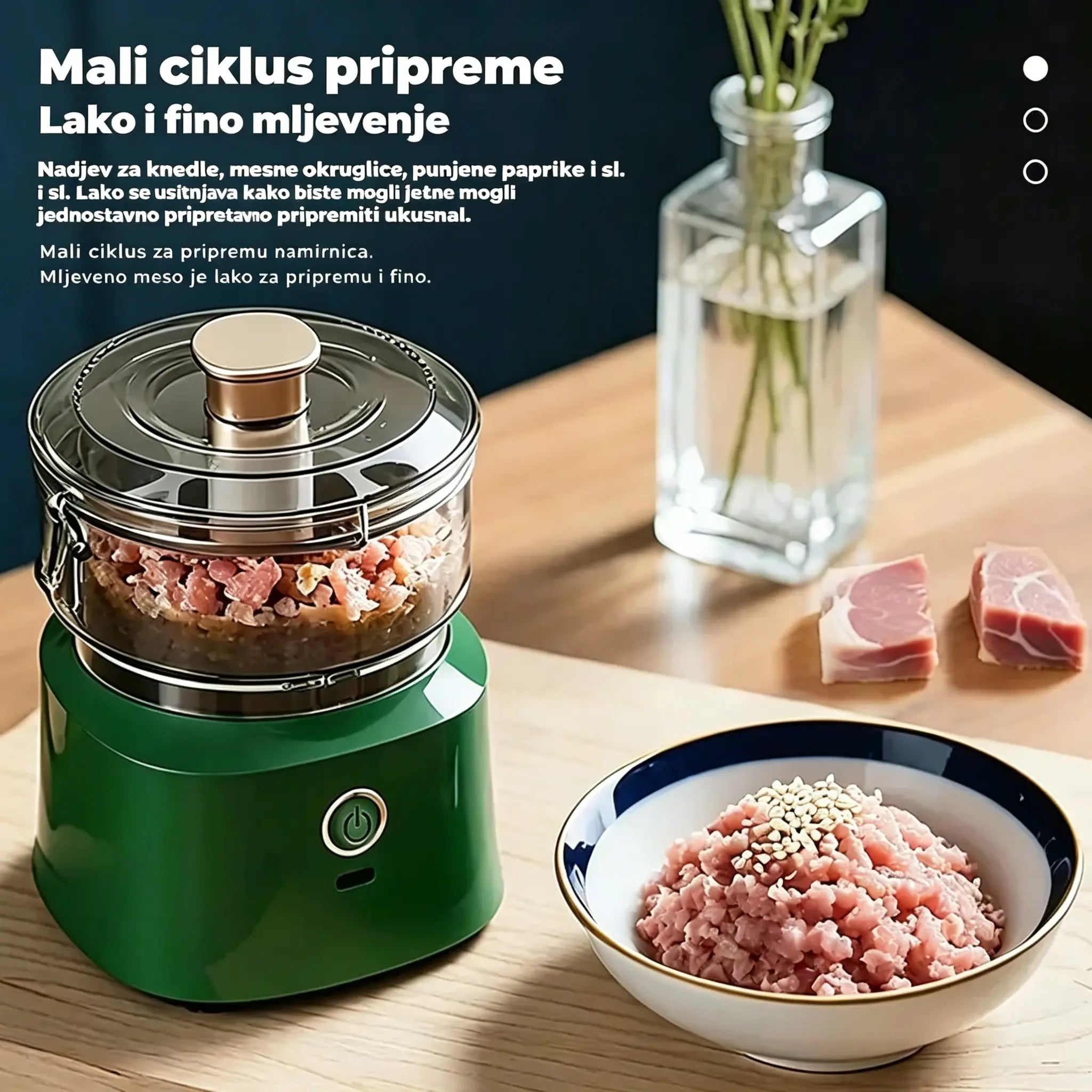🔥 🥩⚡ Električni rezač mesa velikog kapaciteta: Snažan, brz i jednostavan za korištenje | Idealan za kućne kuhinje i domaće obroke 🍔🌮