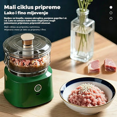 🔥 🥩⚡ Električni rezač mesa velikog kapaciteta: Snažan, brz i jednostavan za korištenje | Idealan za kućne kuhinje i domaće obroke 🍔🌮