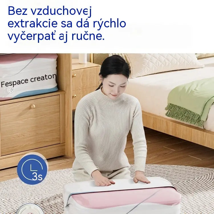 👕📦【5 kusov 24€】Kompresné vrecká na uloženie oblečenia, nevyžadujú vákuum, zosilnená konštrukcia.